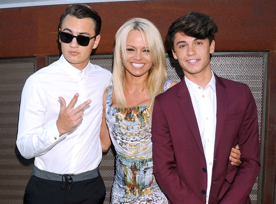 Pamela Anderson, Brandon Thomas Lee, Dylan Jagger Lee Pamela Anderson, Brandon Thomas Lee, Dylan Jagger Lee